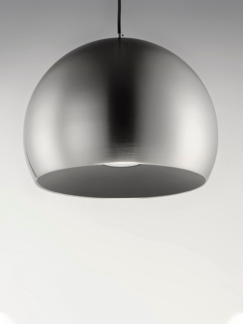 ET2 E24926-SNBK Palla 20" LED Pendant | Satin Nickel / Black