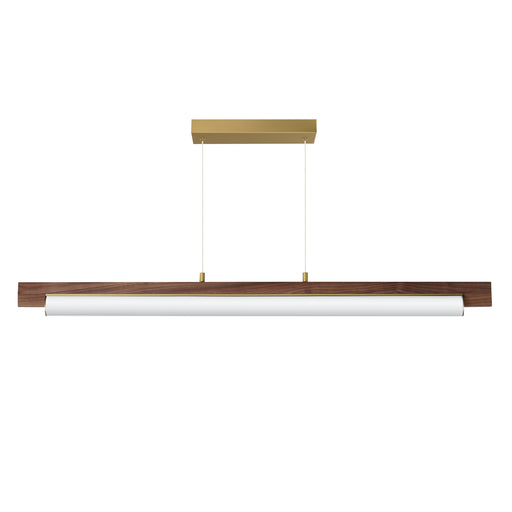 ET2 E24932-WNAB Joist 45" LED Horizontal Pendant | Whit Alabaster / Natural Aged Brass