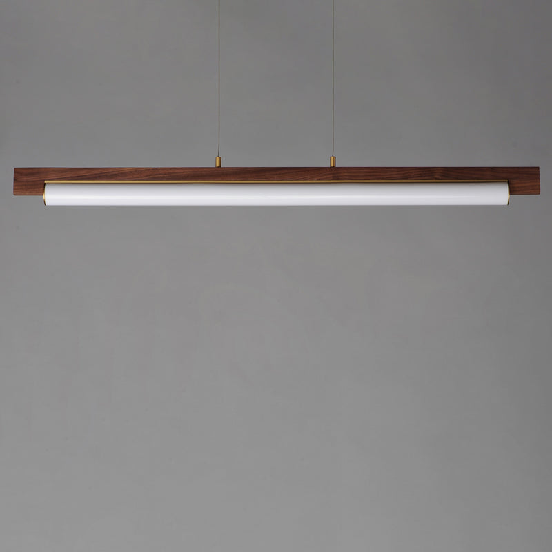 ET2 E24932-WNAB Joist 45" LED Horizontal Pendant | Whit Alabaster / Natural Aged Brass
