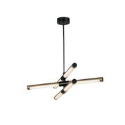 ET2 E24943-APBK Rollo 6 Light LED Pendant | Antique Pecan / Black