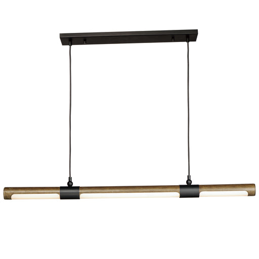 ET2 E24946-APBK Rollo 1 Light LED Pendant | Antique Pecan / Black