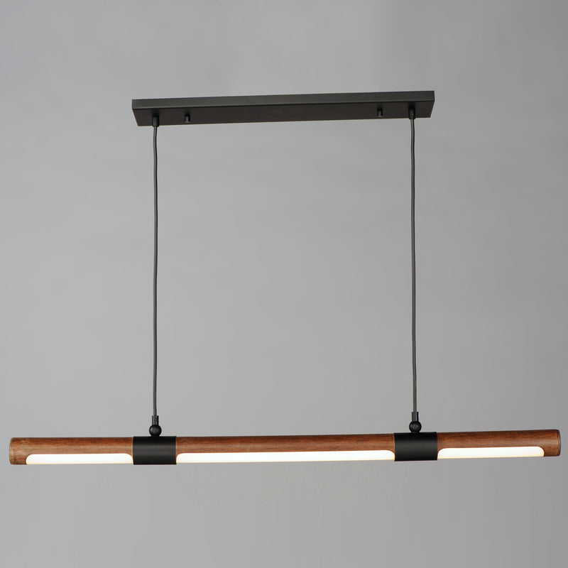 ET2 E24946-APBK Rollo 1 Light LED Pendant | Antique Pecan / Black