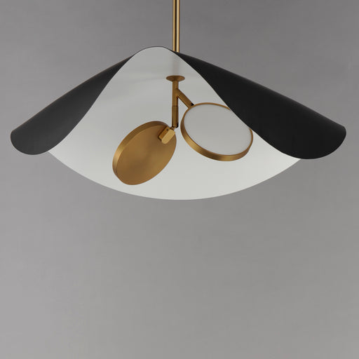 ET2 E24966-WTBKGLD Carmen 24" LED Pendant | Black / Gold