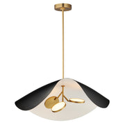 ET2 E24968-WTBKGLD Carmen 32" LED Pendant | Black / Gold