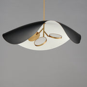 ET2 E24968-WTBKGLD Carmen 32" LED Pendant | Black / Gold