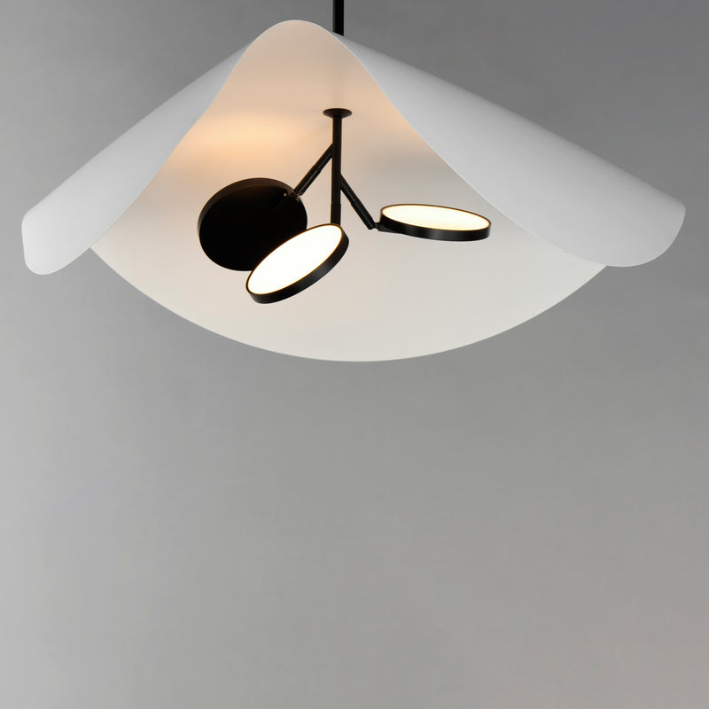 ET2 E24968-WTBK Carmen 32" LED Pendant | Black