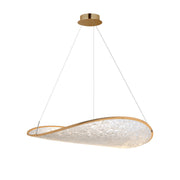 ET2 E24971-BCN Moonscapes Single LED Pendant | Brushed Champagne