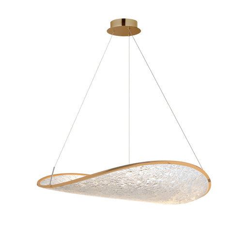 ET2 E24971-BCN Moonscapes Single LED Pendant | Brushed Champagne