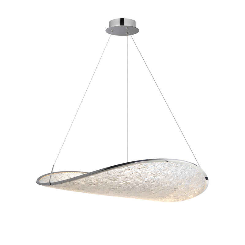 ET2 E24971-PC Moonscapes Single LED Pendant | Polished Chrome