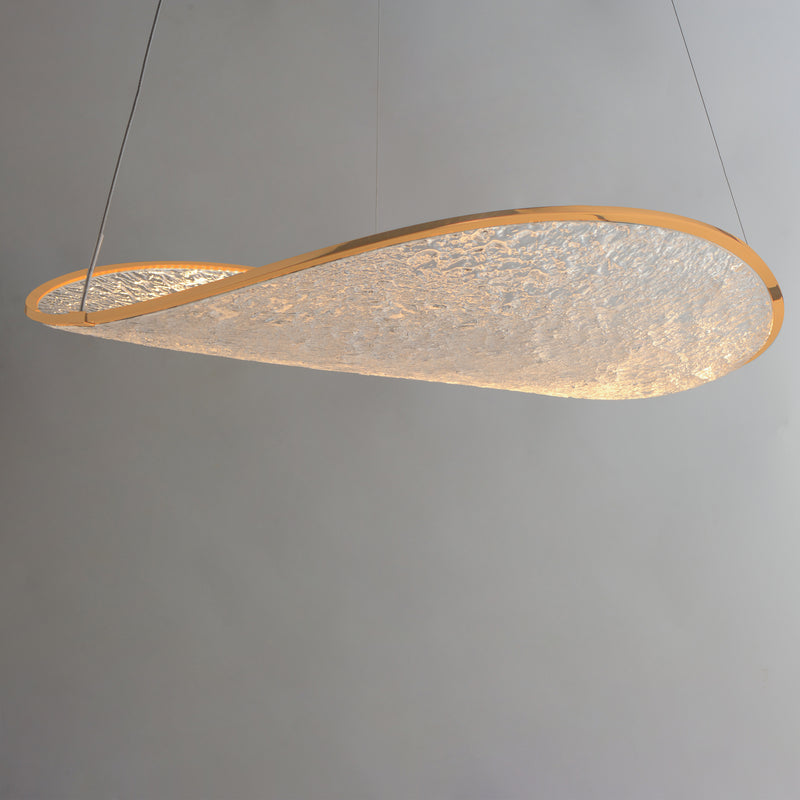 ET2 E24971-BCN Moonscapes Single LED Pendant | Brushed Champagne