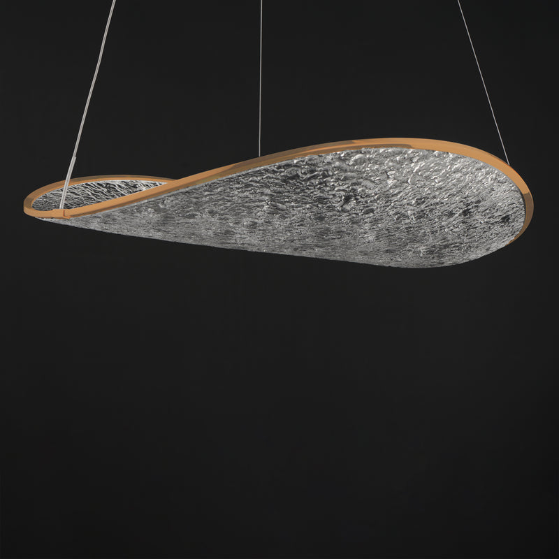 ET2 E24971-BCN Moonscapes Single LED Pendant | Brushed Champagne
