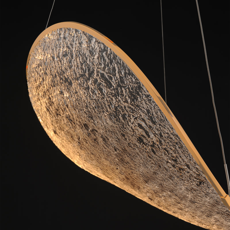 ET2 E24971-BCN Moonscapes Single LED Pendant | Brushed Champagne