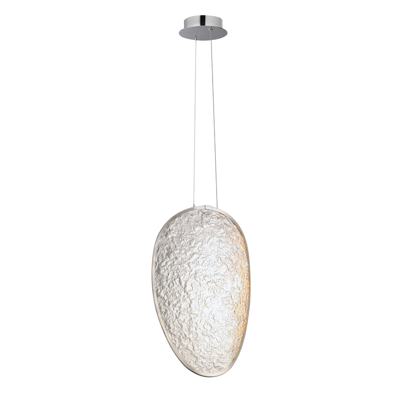 ET2 E24972-PC Moonscapes Single LED Pendant | Polished Chrome