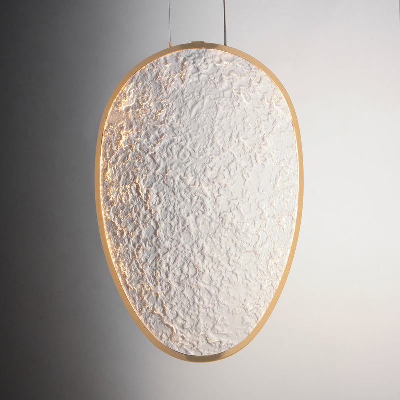 ET2 E24972-BCN Moonscapes Single LED Pendant | Brushed Champagne