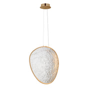 ET2 E24973-BCN Moonscapes Single LED Pendant | Brushed Champagne