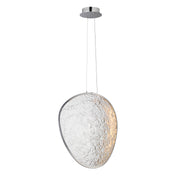 ET2 E24973-PC Moonscapes Single LED Pendant | Polished Chrome