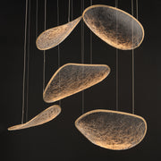 ET2 E24975-BCN Moonscapes 5 Light LED Pendant | Brushed Champagne