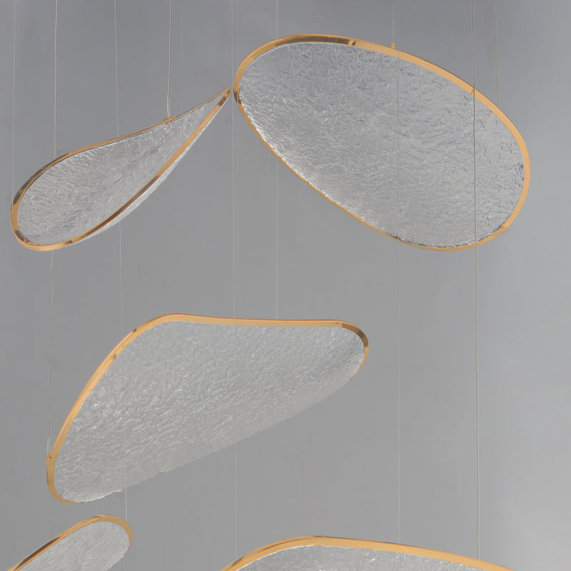 ET2 E24975-BCN Moonscapes 5 Light LED Pendant | Brushed Champagne