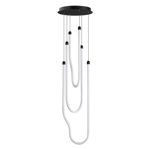 ET2 E24983-BK Soleil 3 Light LED Pendant | Black