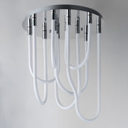 ET2 E24987-PC Soleil 7 Light LED RD Flush Mount | Polished Chrome