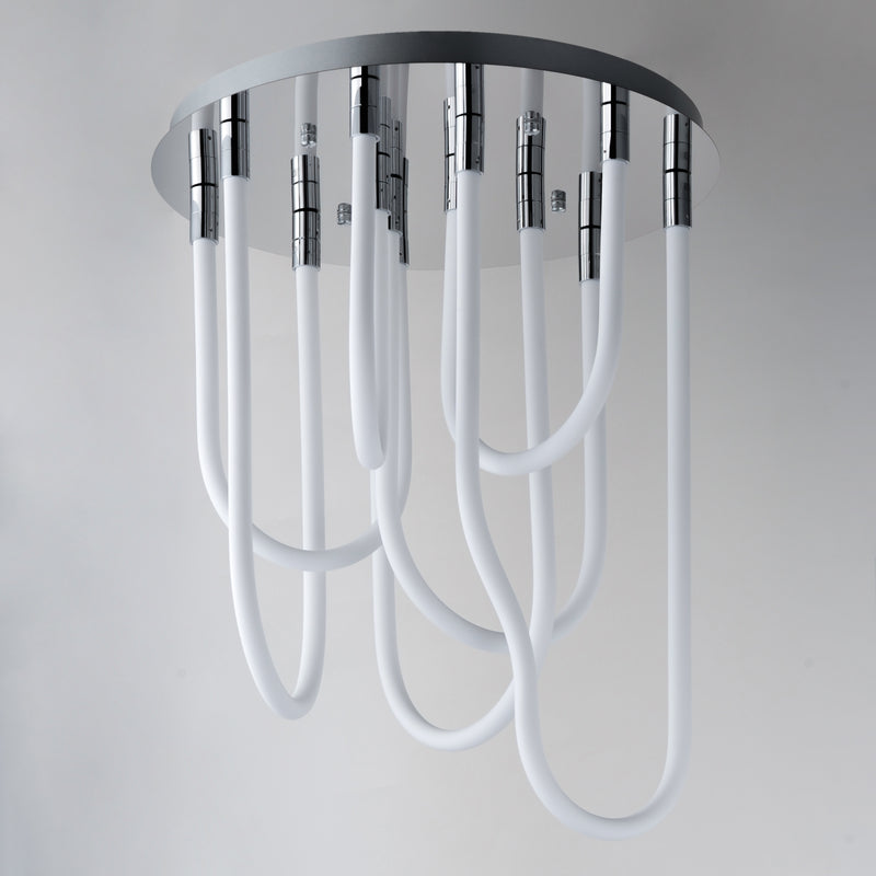 ET2 E24987-PC Soleil 7 Light LED RD Flush Mount | Polished Chrome