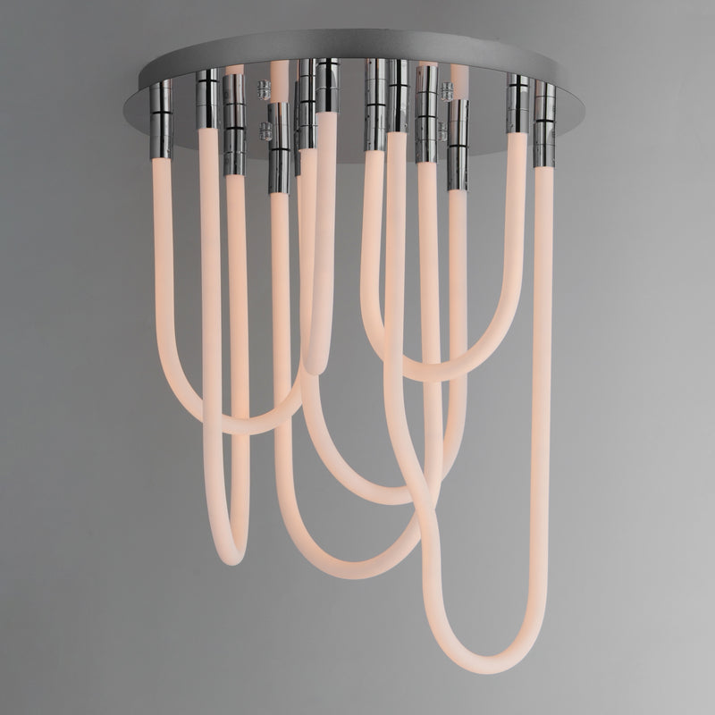 ET2 E24987-PC Soleil 7 Light LED RD Flush Mount | Polished Chrome