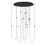 ET2 E24988-BK Soleil 8 Light LED Pendant | Black