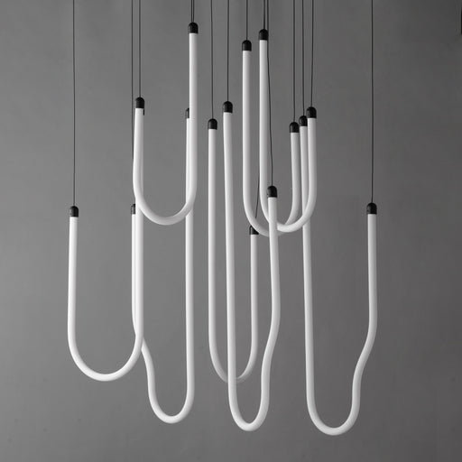 ET2 E24988-BK Soleil 8 Light LED Pendant | Black