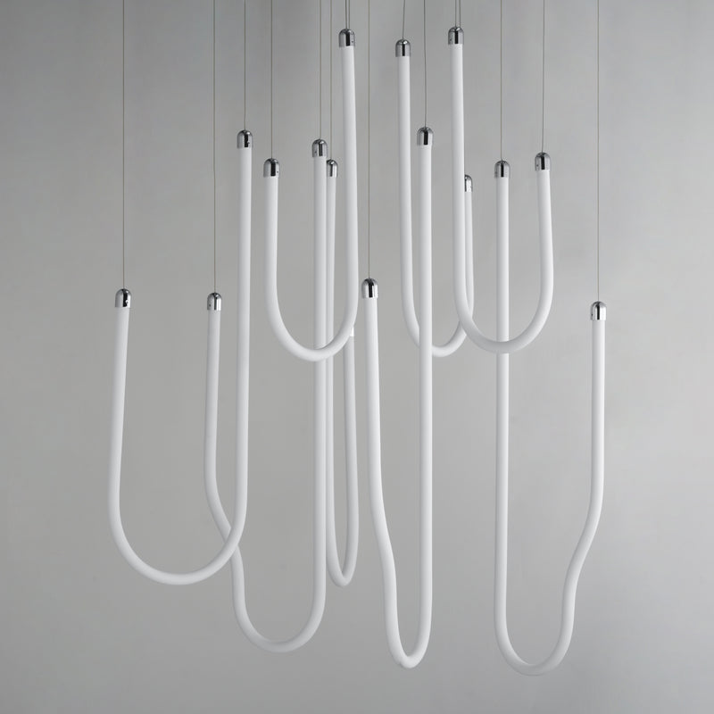 ET2 E24988-PC Soleil 8 Light LED Pendant | Polished Chrome