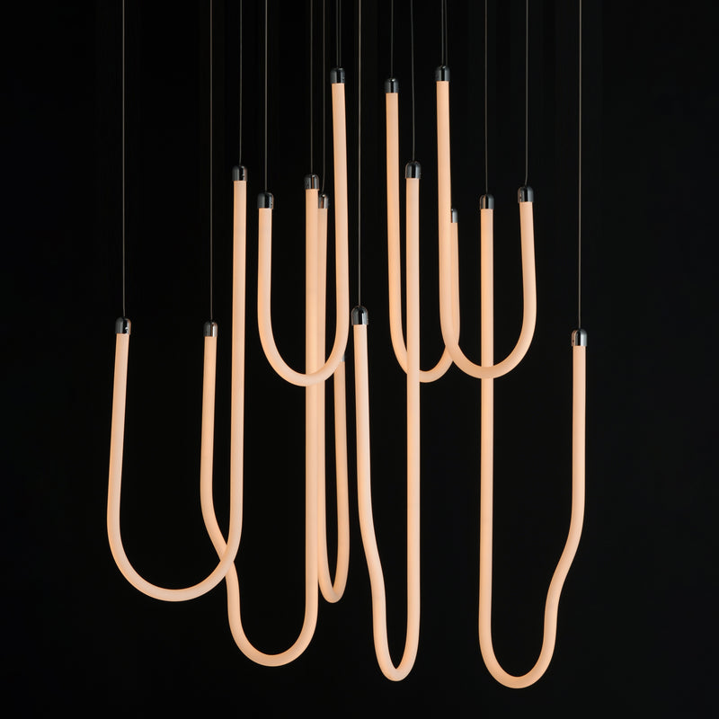ET2 E24988-PC Soleil 8 Light LED Pendant | Polished Chrome