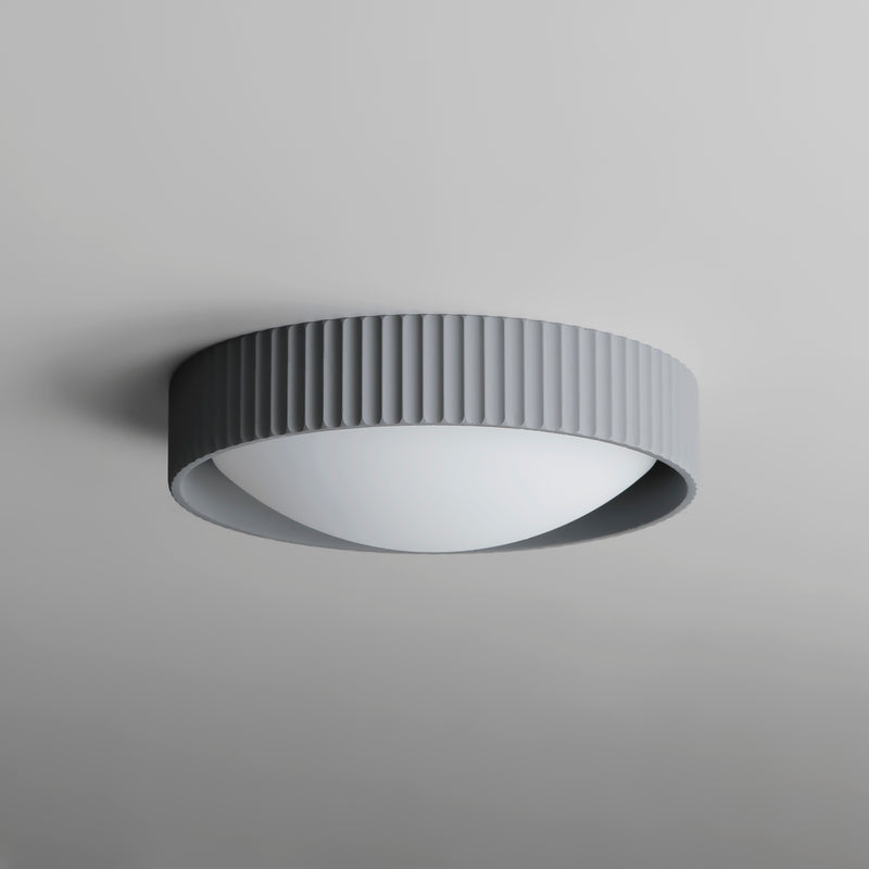 ET2 E25051-GY Souffle 14" LED Flush Mount | Gray
