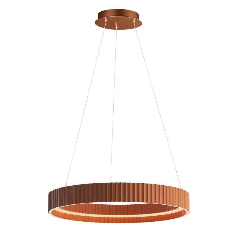 ET2 E25054-TRC Souffle 25" LED Ring Pendant | Terra Cotta