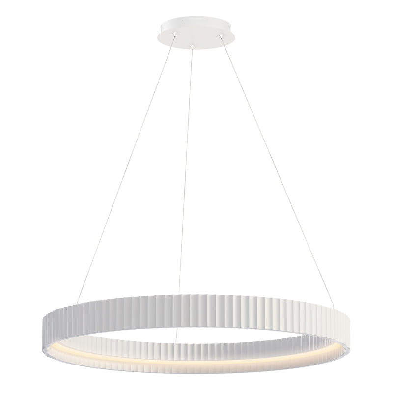 ET2 E25055-CHK Souffle 33" LED Ring Pendant | Chaulk White