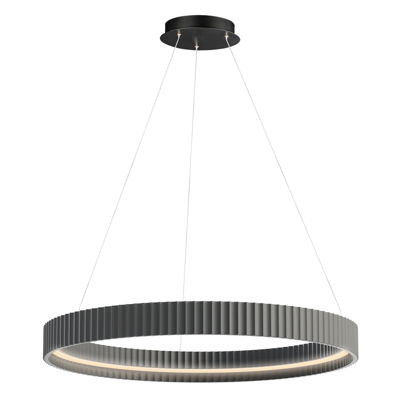 ET2 E25055-GY Souffle 33" LED Ring Pendant | Gray
