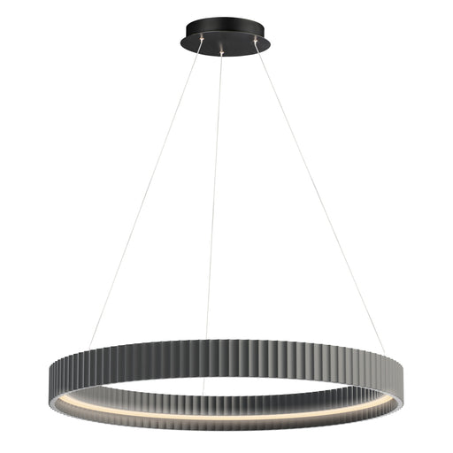 ET2 E25055-GY Souffle 33" LED Ring Pendant | Gray