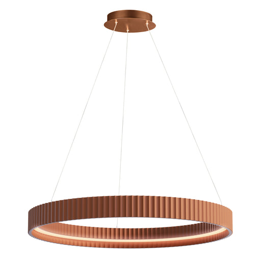 ET2 E25055-TRC Souffle 33" LED Ring Pendant | Terra Cotta