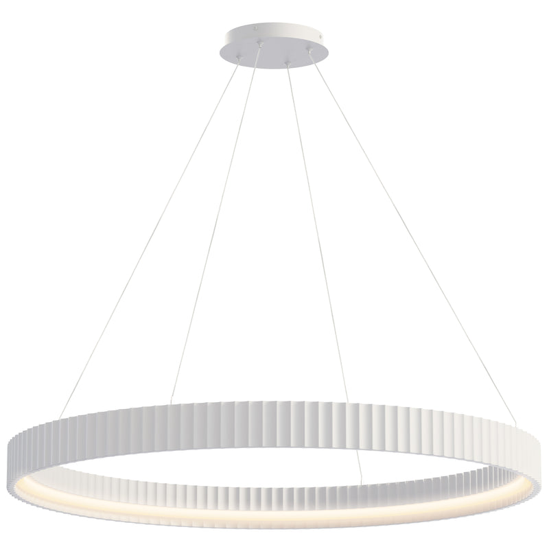 ET2 E25056-CHK Souffle 41" LED Ring Pendant | Chaulk White