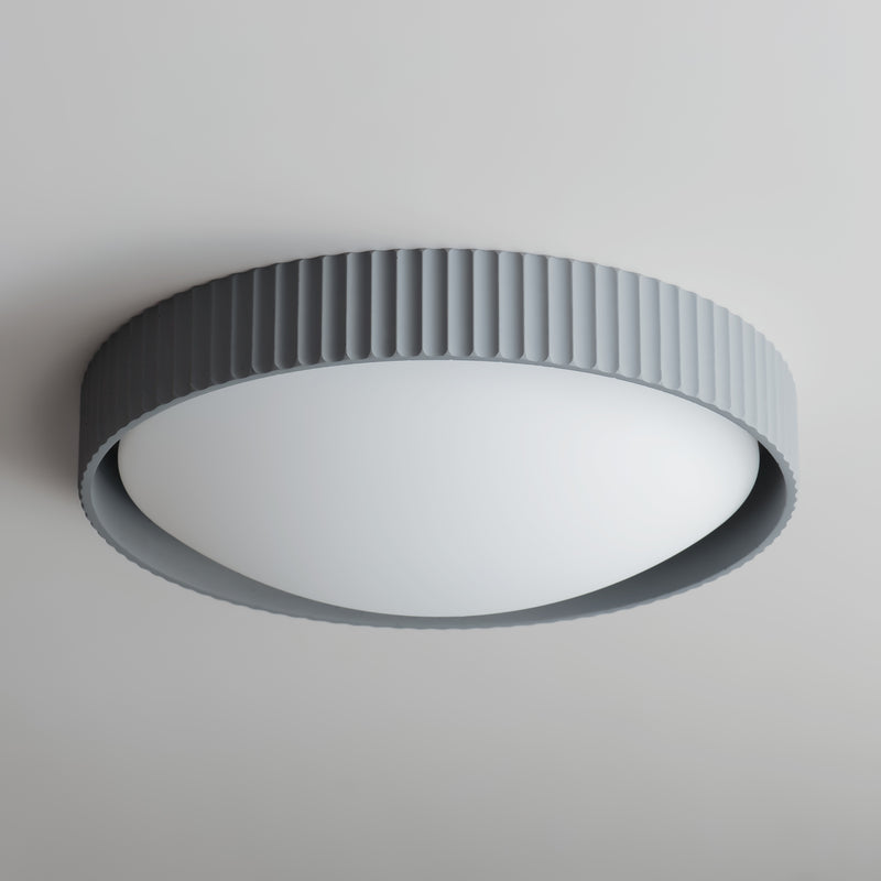 ET2 E25058-GY Souffle 18" LED Flush Mount | Gray