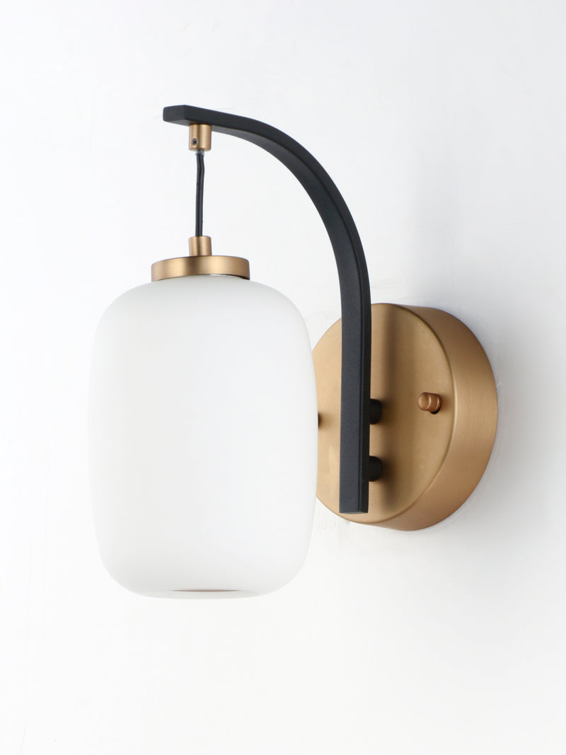 ET2 E25061-92BKGLD Soji LED Wall Sconce | Black / Gold