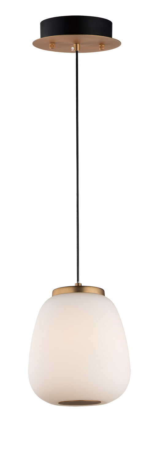 ET2 E25063-92BKGLD Soji 2 Light LED Pendant | Black / Gold