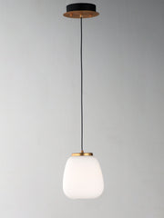 ET2 E25063-92BKGLD Soji 2 Light LED Pendant | Black / Gold