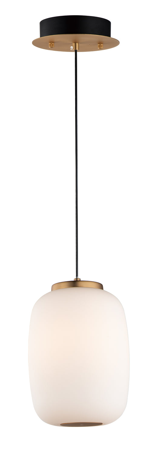 ET2 E25064-92BKGLD Soji 2 Light LED Pendant | Black / Gold