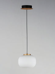 ET2 E25065-92BKGLD Soji 2 Light LED Pendant | Black / Gold