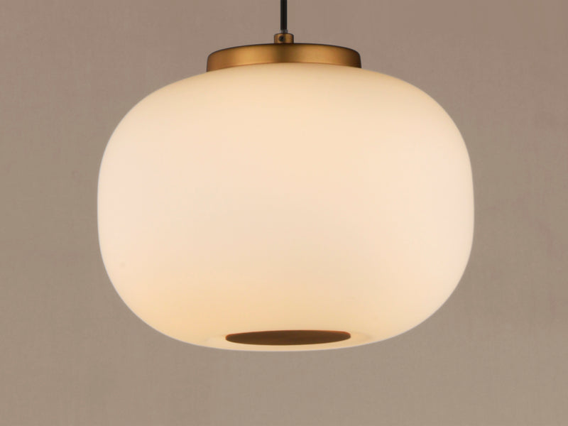 ET2 E25065-92BKGLD Soji 2 Light LED Pendant | Black / Gold
