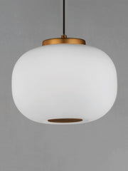 ET2 E25065-92BKGLD Soji 2 Light LED Pendant | Black / Gold