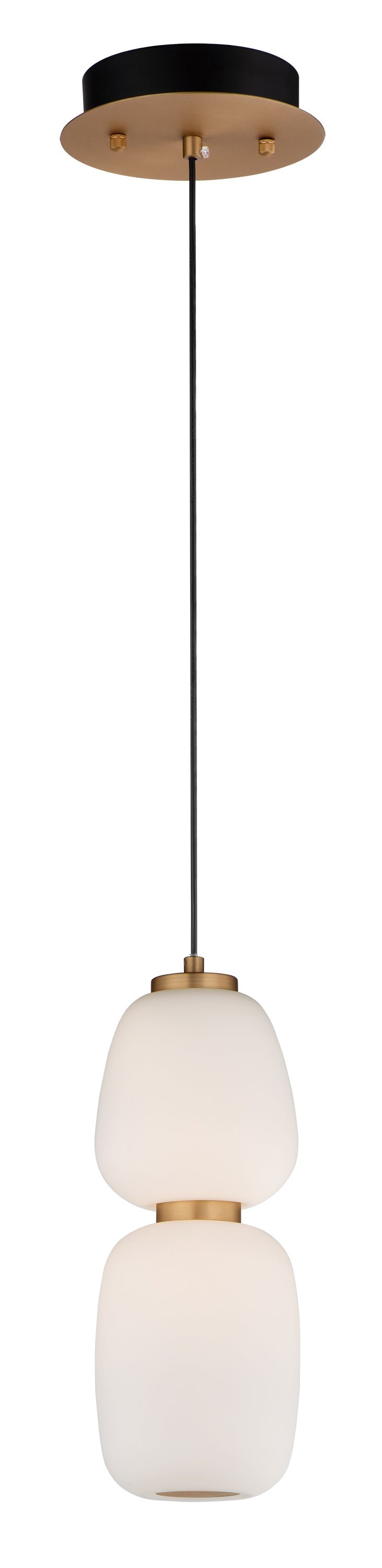 ET2 E25066-92BKGLD Soji 13" LED Pendant | Black / Gold