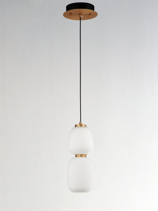 ET2 E25066-92BKGLD Soji 13" LED Pendant | Black / Gold