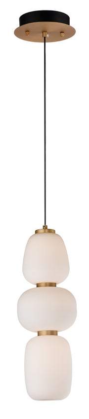ET2 E25067-92BKGLD Soji 18" LED Pendant | Black / Gold