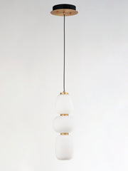 ET2 E25067-92BKGLD Soji 18" LED Pendant | Black / Gold