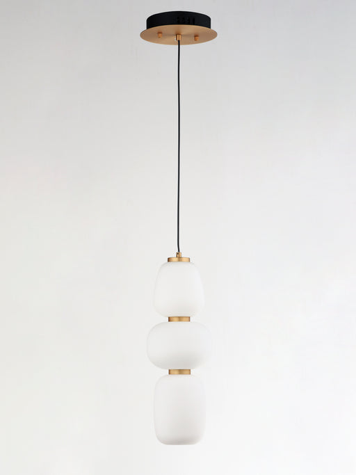 ET2 E25067-92BKGLD Soji 18" LED Pendant | Black / Gold